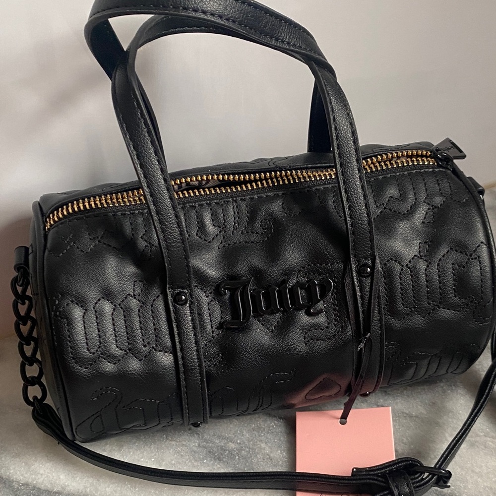 Juicy Couture Black Mini Barrel Bag
